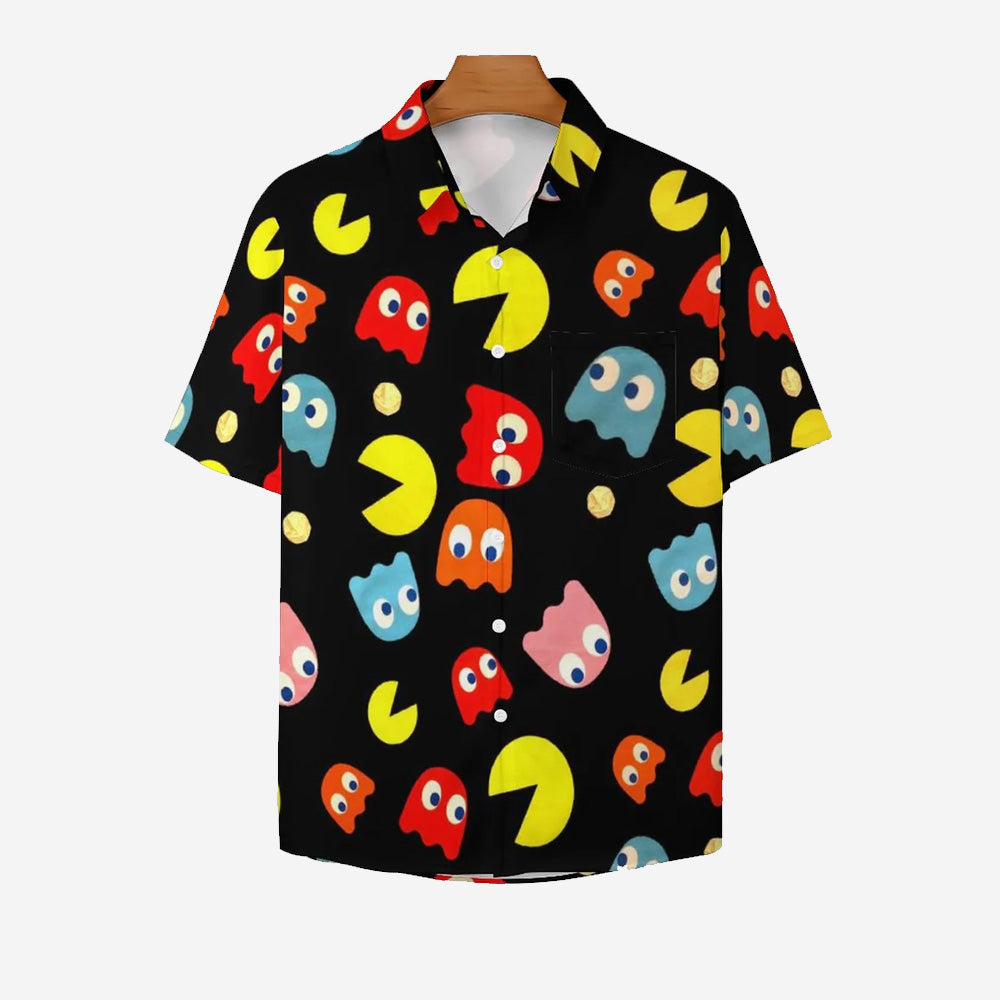 Little Monsters Chest Pocket Short Sleeve Shirt 2308100629