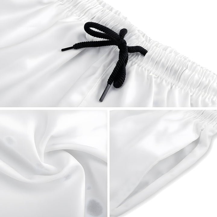 Men's gradient print drawstring waist Shorts