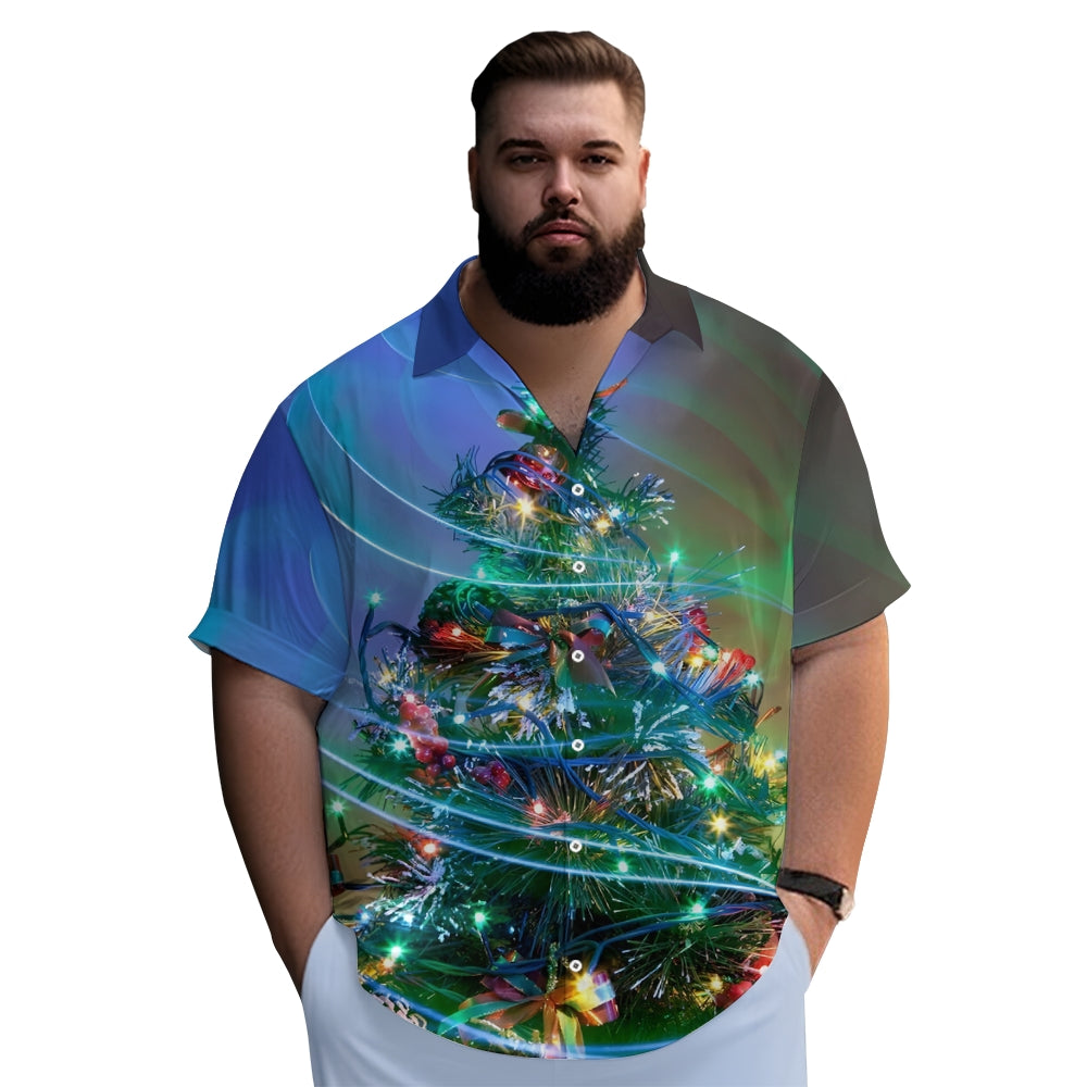 Christmas Tree Casual Short Sleeve Shirt 2311000076