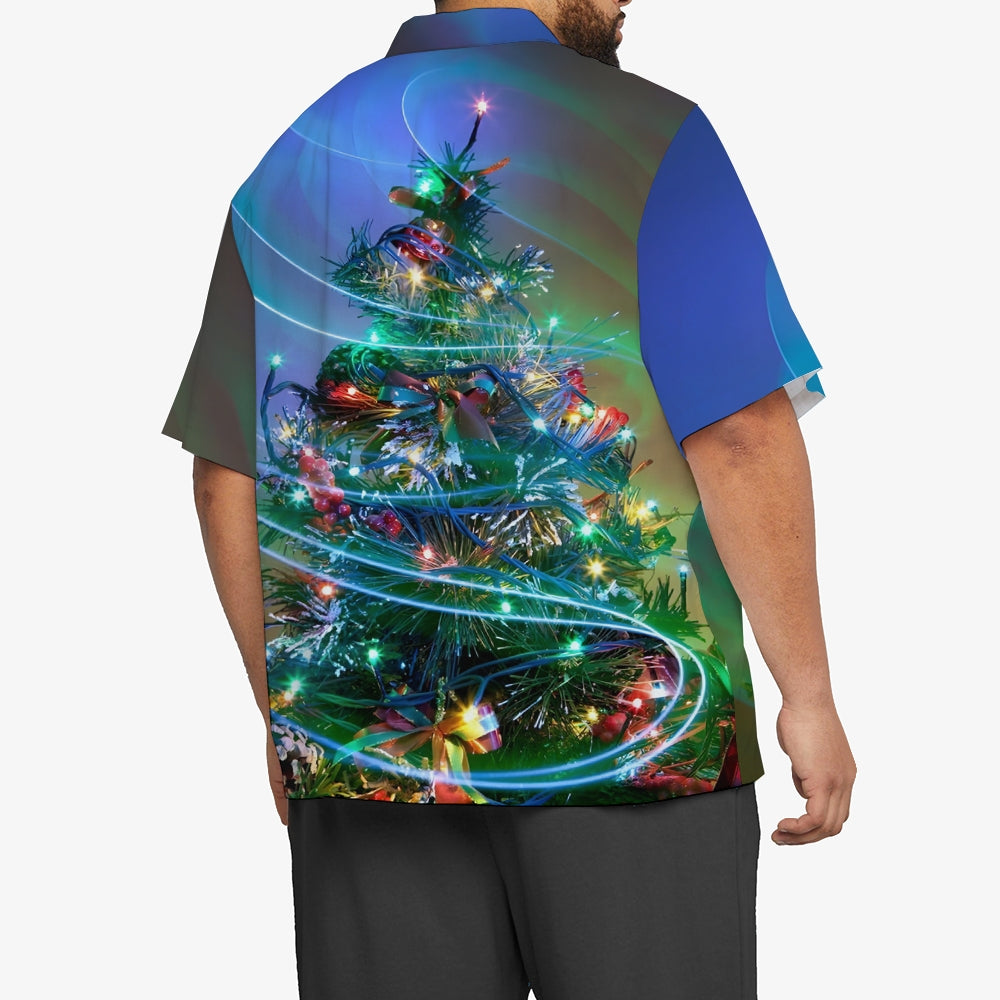 Christmas Tree Casual Short Sleeve Shirt 2311000076