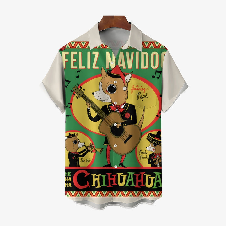 Men's Hawaiian Casual Short Sleeve Shirt 2412011030