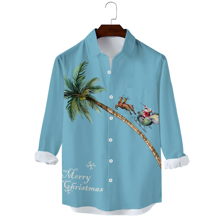 Men's Christmas Creative Design Long Sleeve Shirt