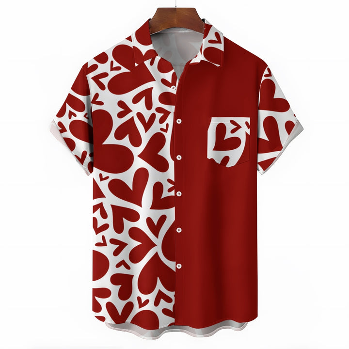 Valentine's Day Love Gift Short Sleeve Shirt 2501001721