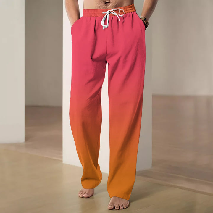 Men's Gradient Print Classic Casual Pants 2411000430