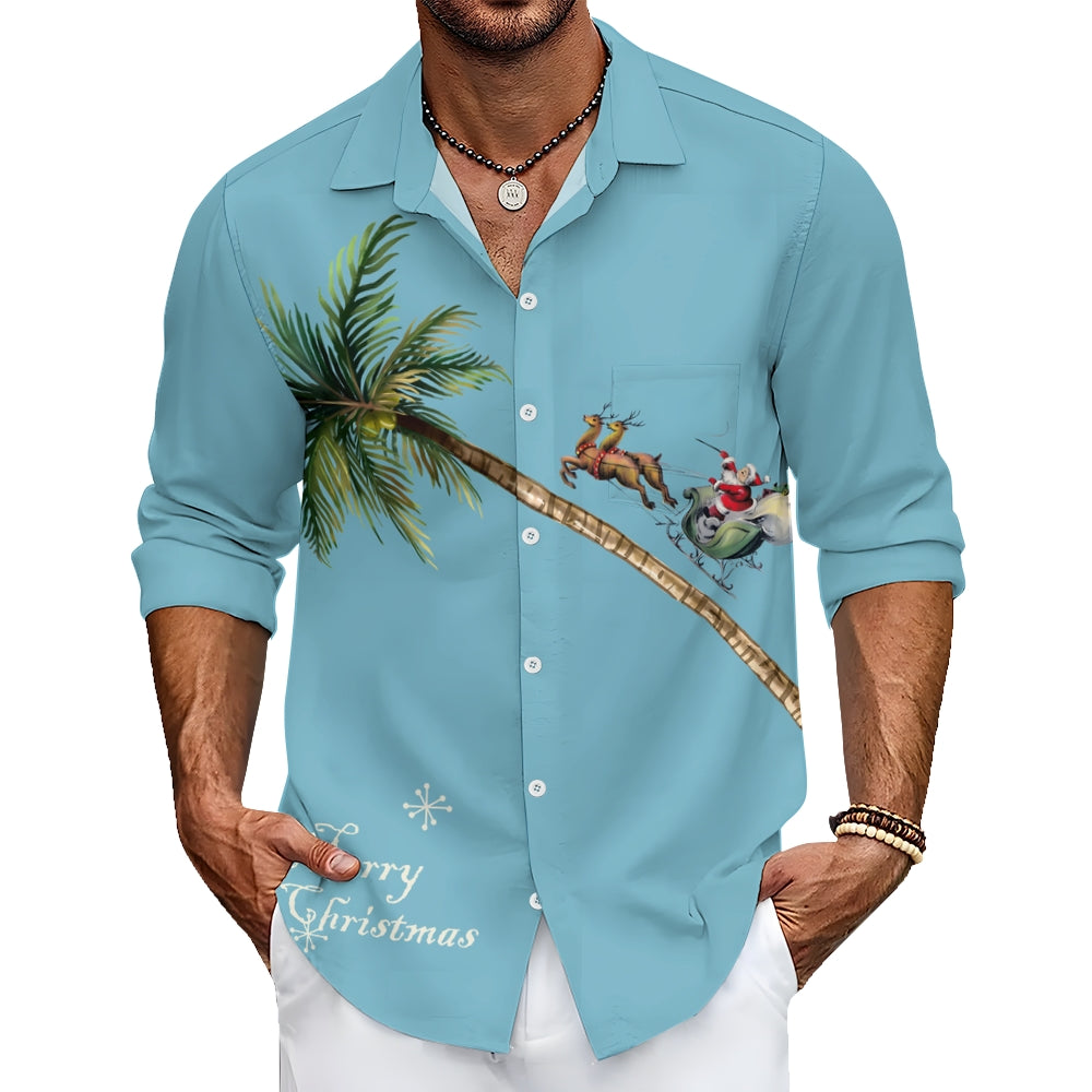 Men's Christmas Creative Design Long Sleeve Shirt