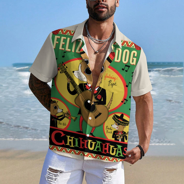 Men's Hawaiian Casual Short Sleeve Shirt 2412011030