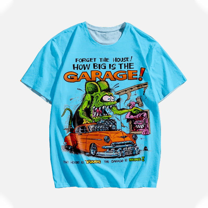 Men's Cartoon Character Print T-Shirt 2409011311