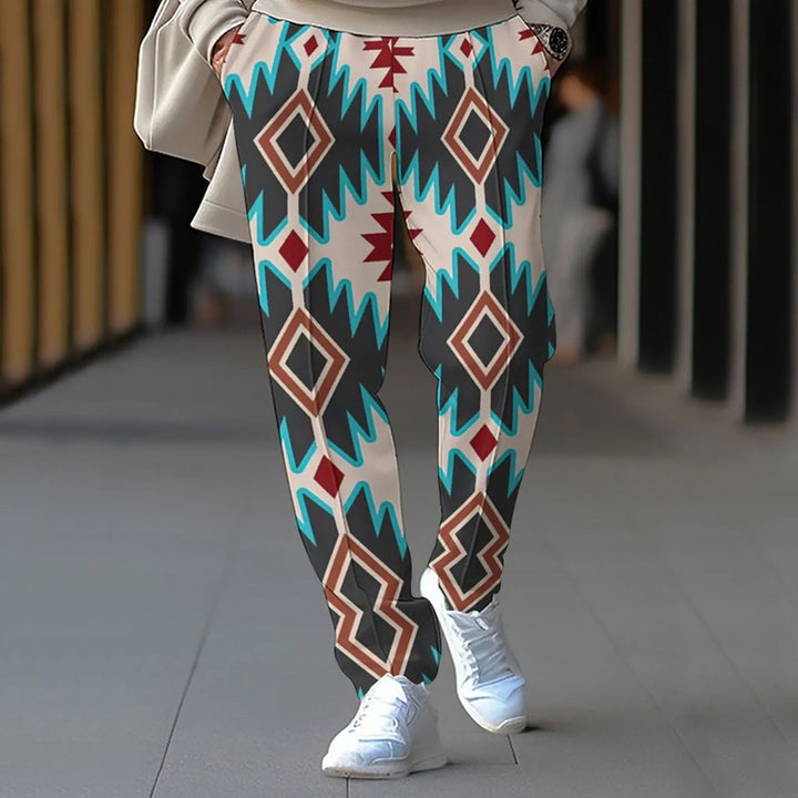 Men's Spring And Autumn Loose Straight Leg Casual Pants 2412003301