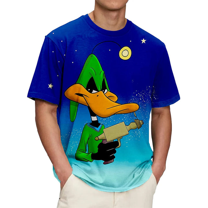Men's Cartoon Character Print T-Shirt 2409011311