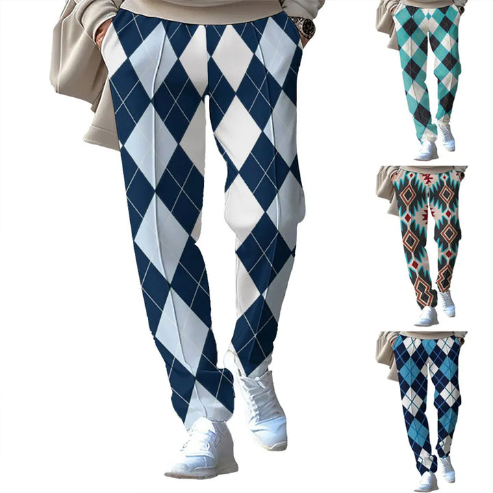 Men's Spring And Autumn Loose Straight Leg Casual Pants 2412003301