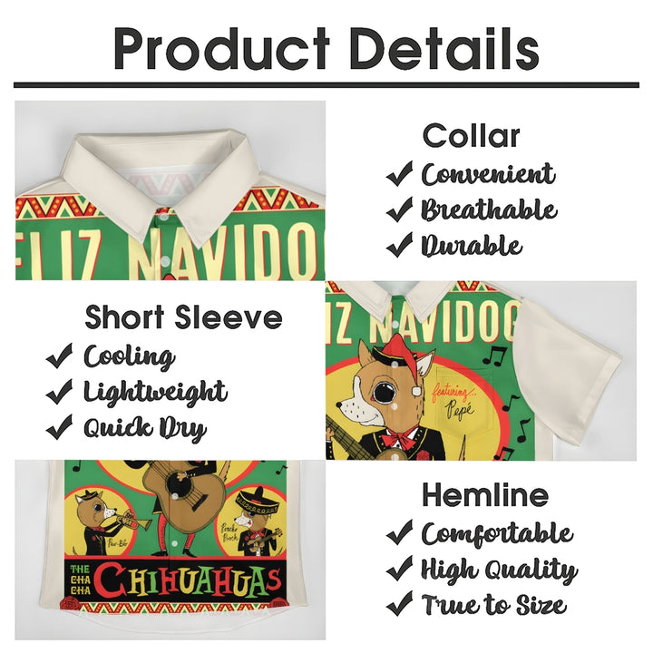 Men's Hawaiian Casual Short Sleeve Shirt 2412011030