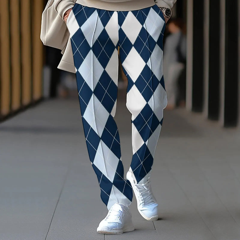 Men's Spring And Autumn Loose Straight Leg Casual Pants 2412003301