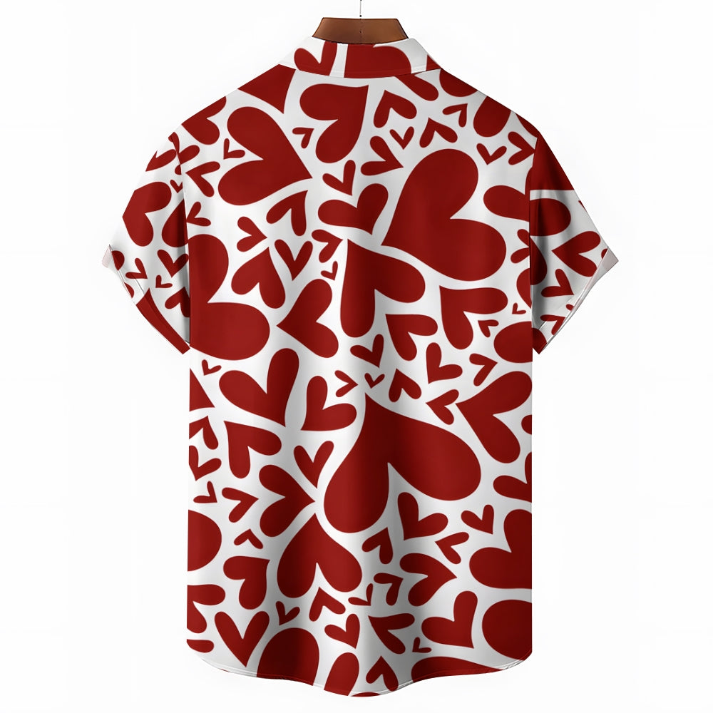 Valentine's Day Love Gift Short Sleeve Shirt 2501001721