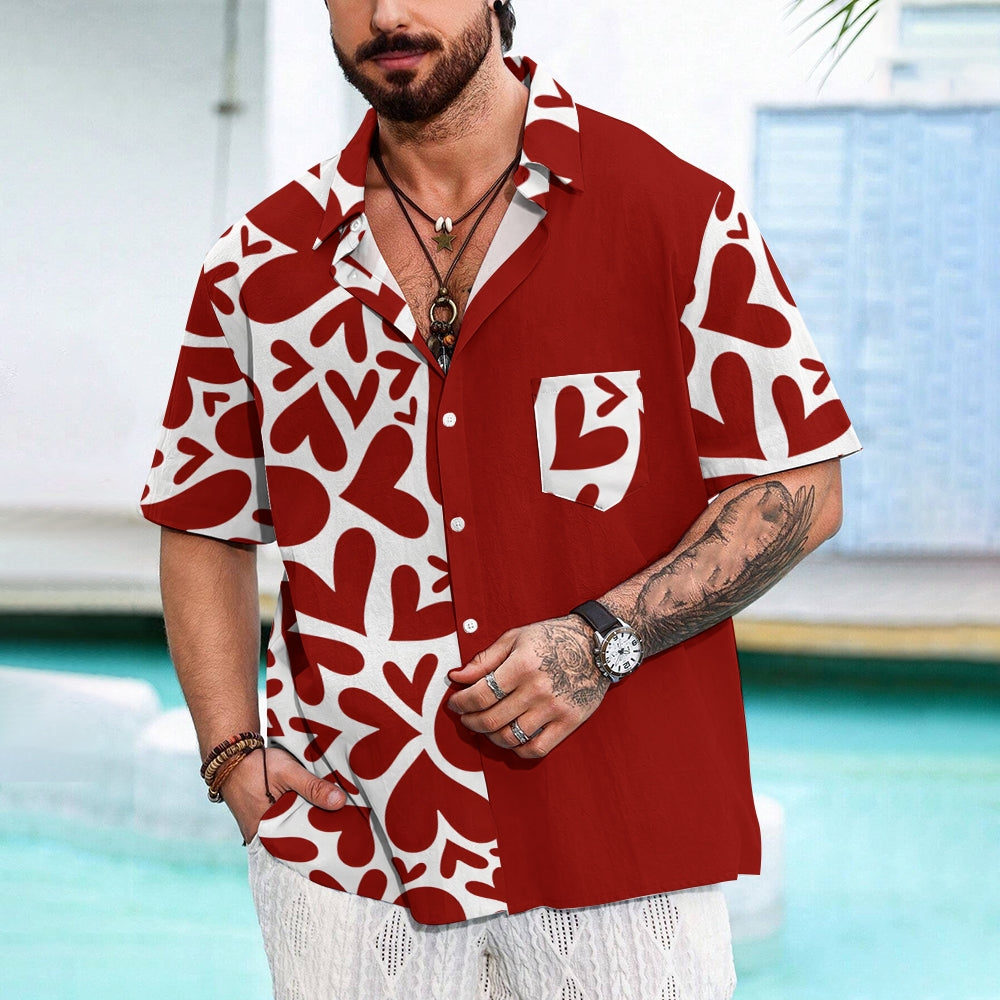 Valentine's Day Love Gift Short Sleeve Shirt 2501001721