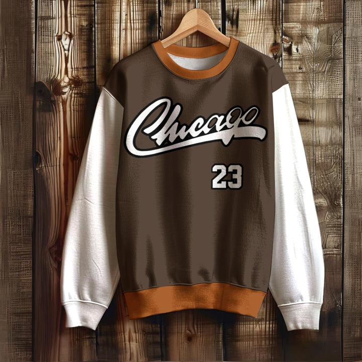 Men's Sportswear Colorful Chicago 23 Printed Sweatshirt