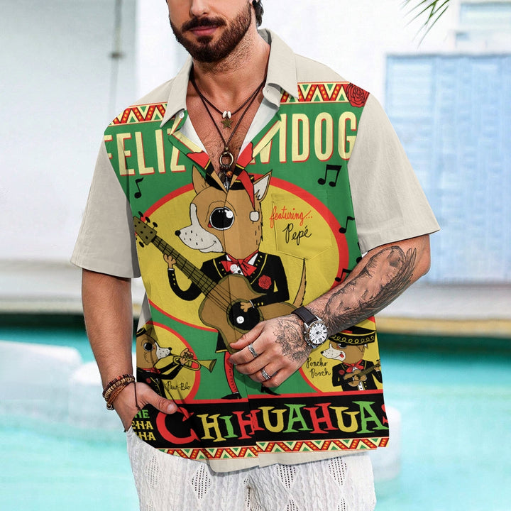 Men's Hawaiian Casual Short Sleeve Shirt 2412011030