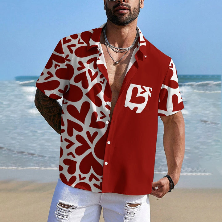 Valentine's Day Love Gift Short Sleeve Shirt 2501001721