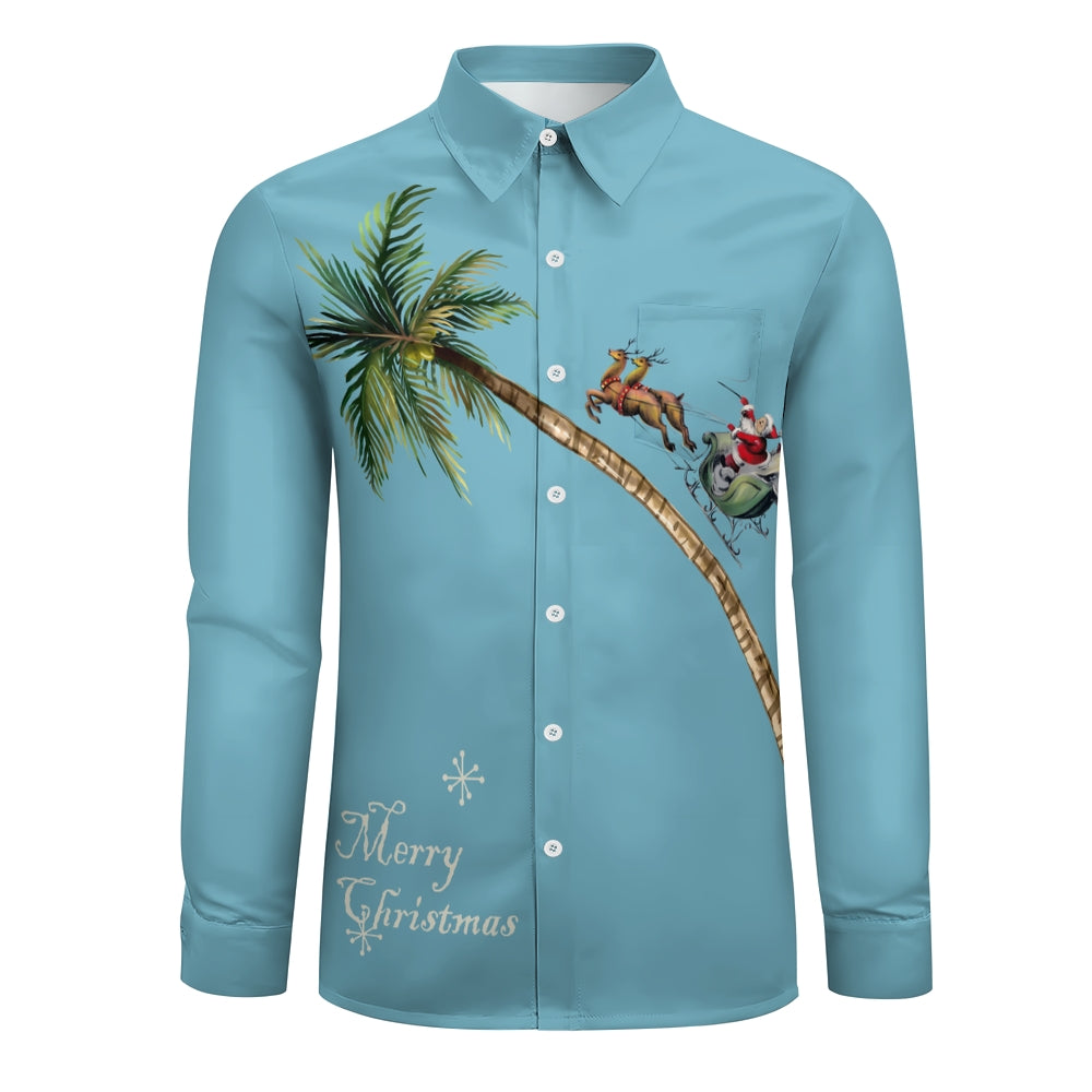 Men's Christmas Creative Design Long Sleeve Shirt