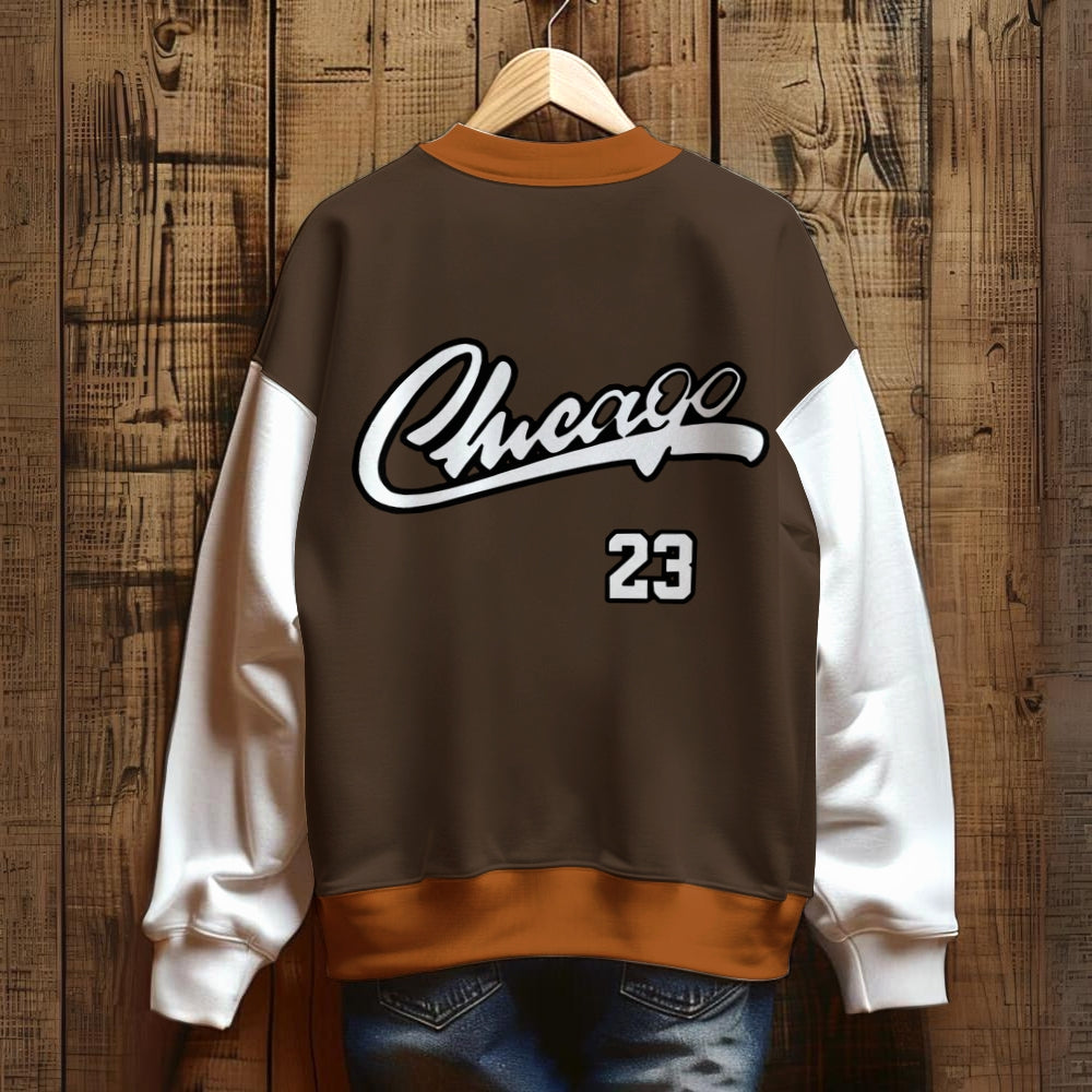 Men's Sportswear Colorful Chicago 23 Printed Sweatshirt