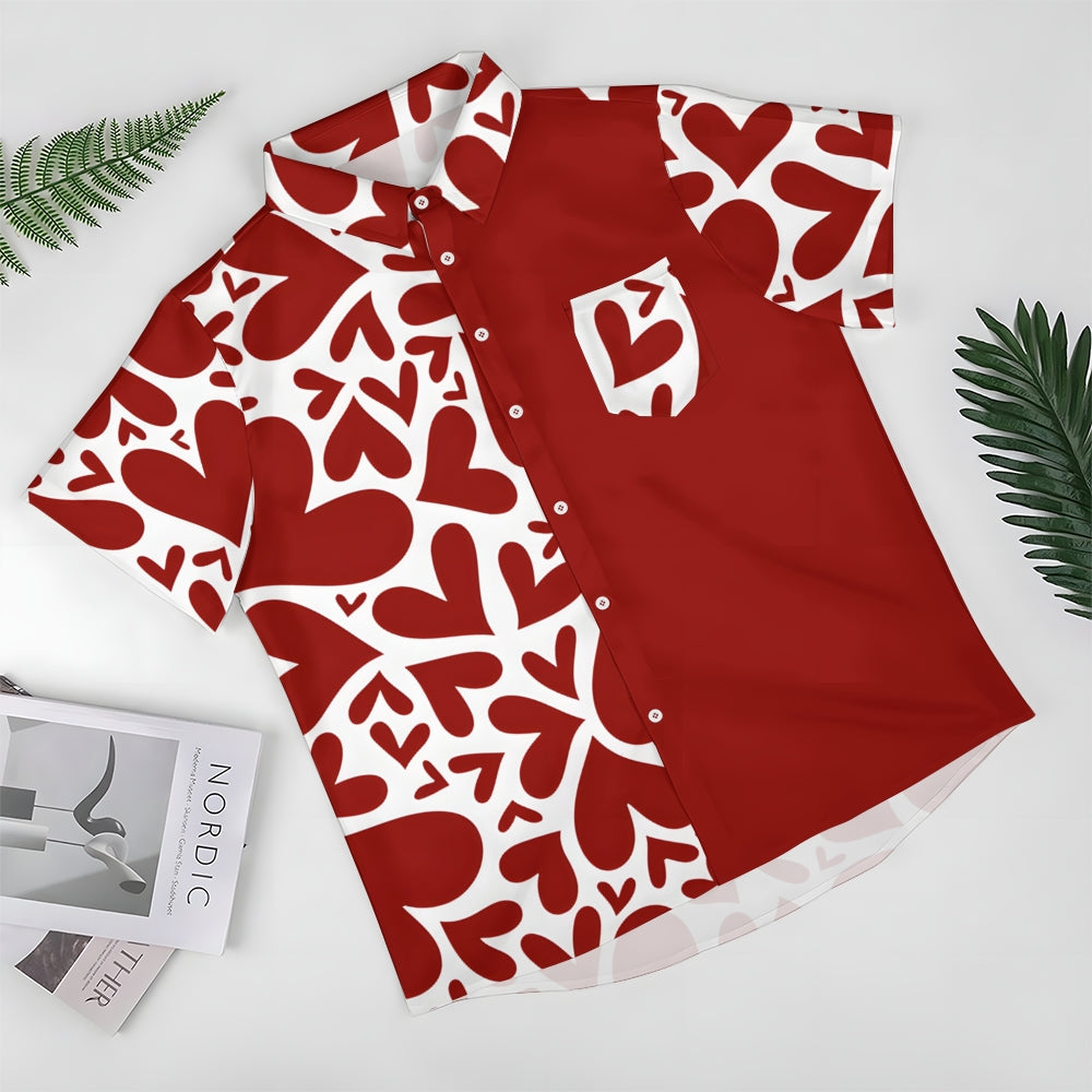 Valentine's Day Love Gift Short Sleeve Shirt 2501001721