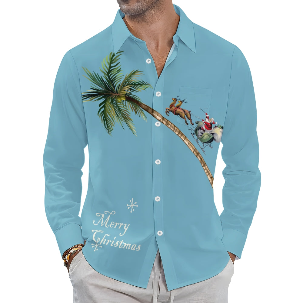 Men's Christmas Creative Design Long Sleeve Shirt