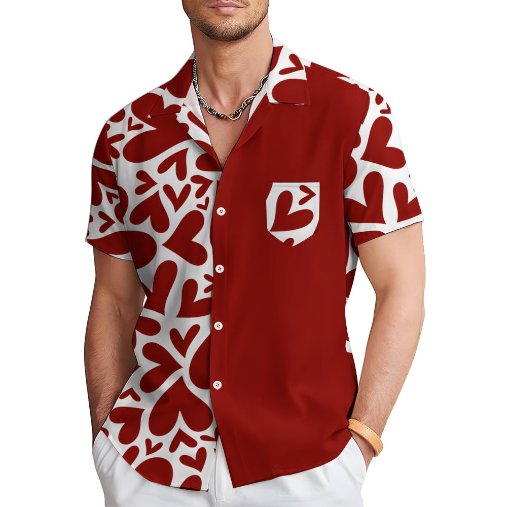 Valentine's Day Love Gift Short Sleeve Shirt 2501001721