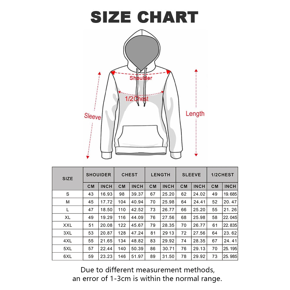 Plue Size Merry Christmas Rooster Cartoon Printed Hoodies 2411009042