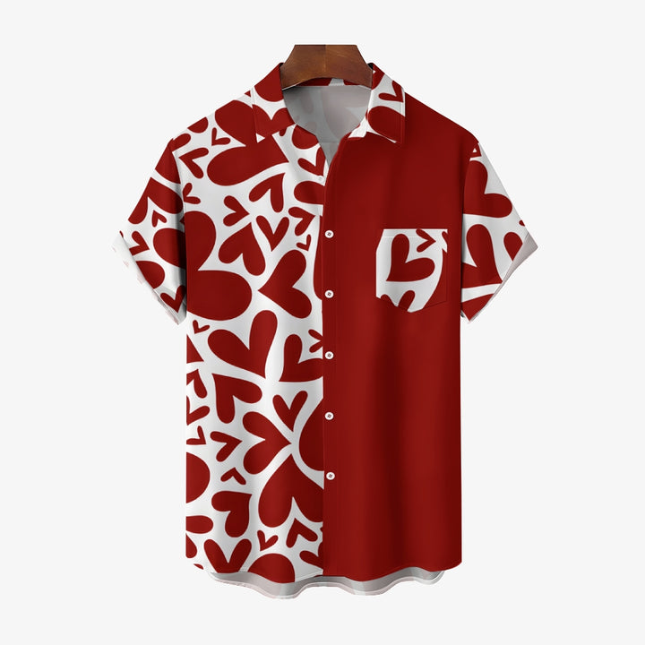 Valentine's Day Love Gift Short Sleeve Shirt 2501001721