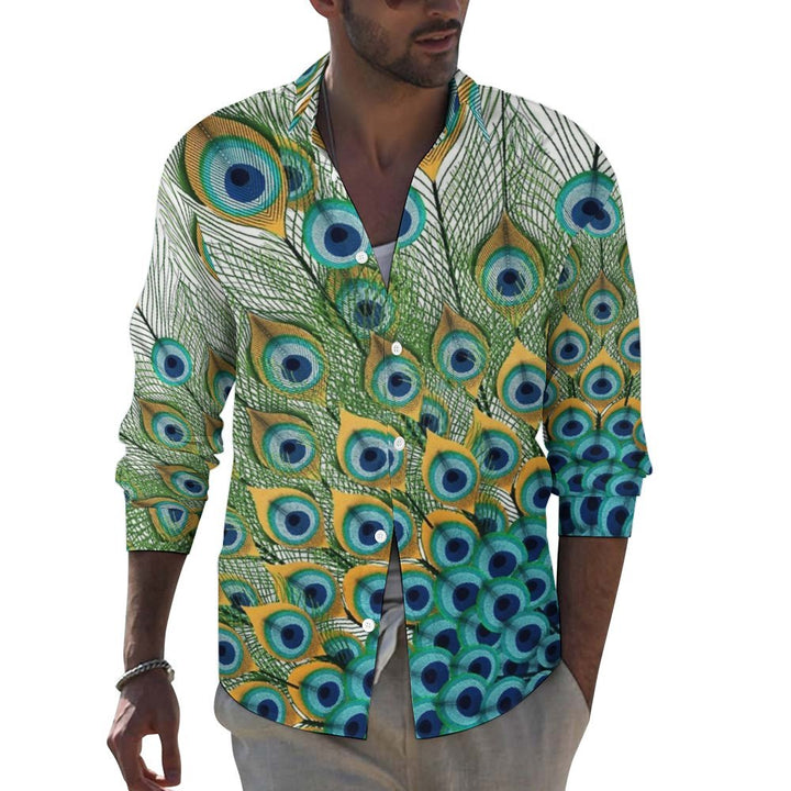 Peacock Casual Printed Long Sleeve Shirt 2310000173