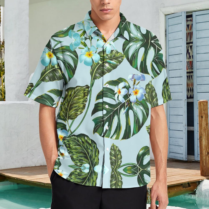 Men's Custom Tropical Plant Casual Short Sleeve Shirt 2307101655