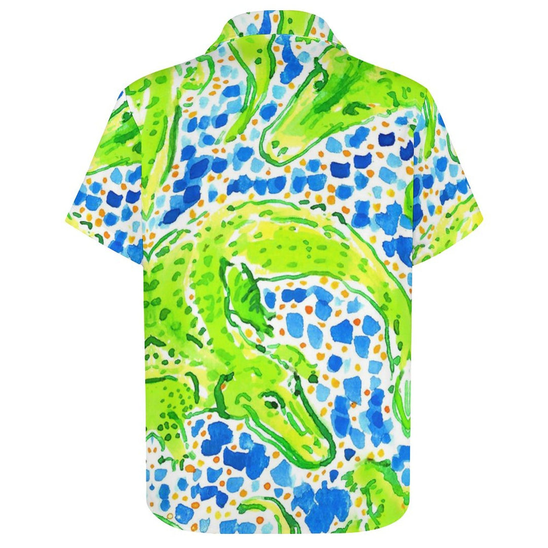 Crocodile Casual Chest Pocket Short Sleeve Shirt 2309000610