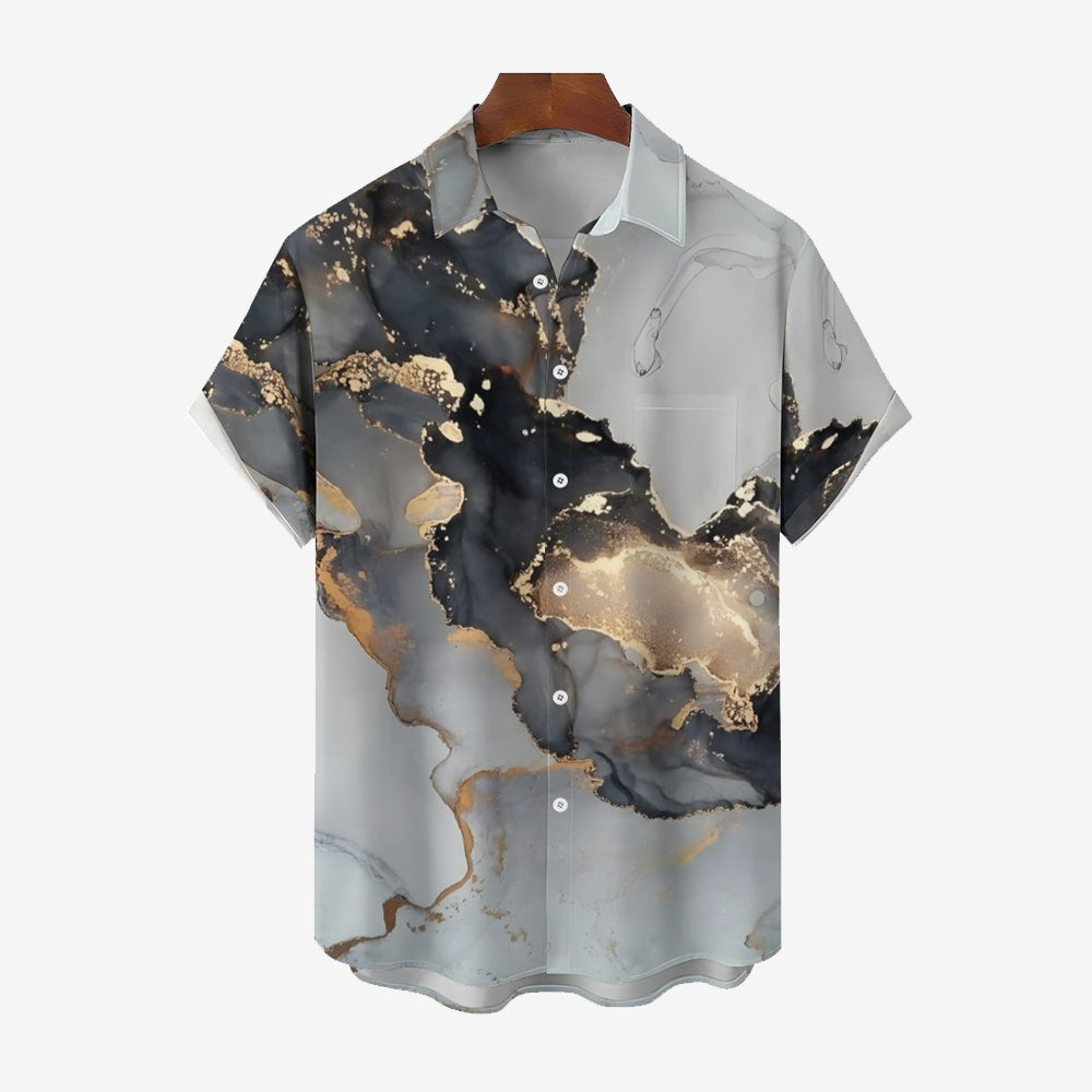 Fluid Art Casual Short Sleeve Shirt 2402000005