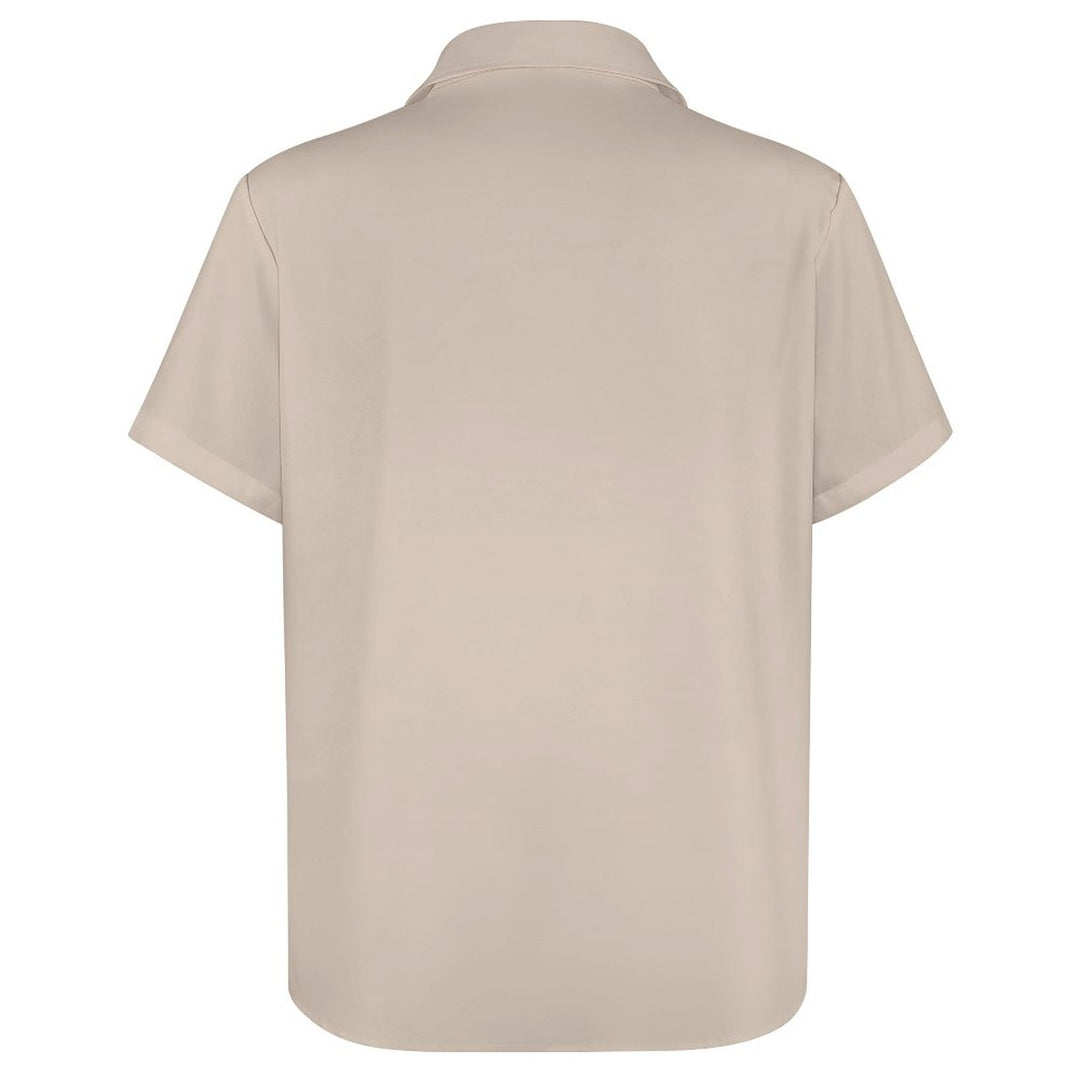 Thanksgiving Turkey Casual Chest Pocket Short Sleeve Shirt 2310000317