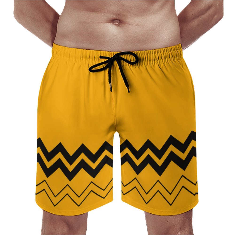 Men's Cartoon Stripes Sports Fashion Beach Shorts 2312000017
