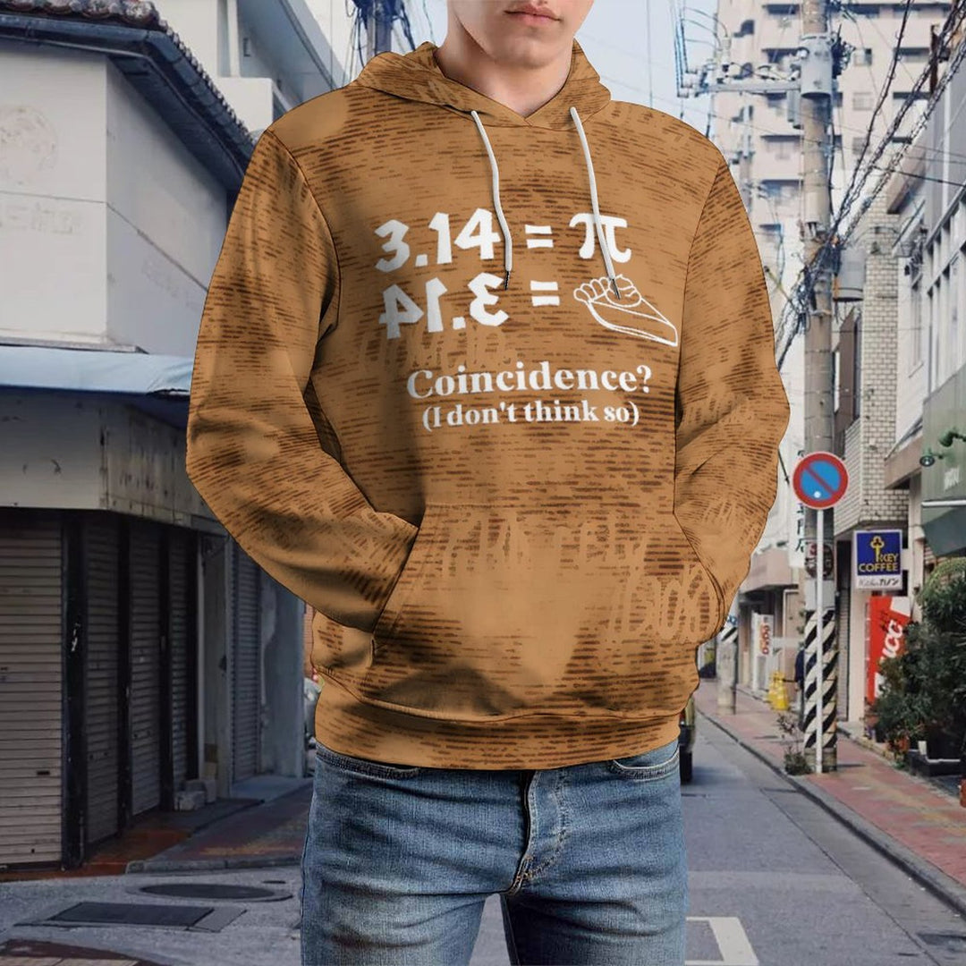 Unisex Cute Pi Day Letter Print Casual Hoodie 2309000773
