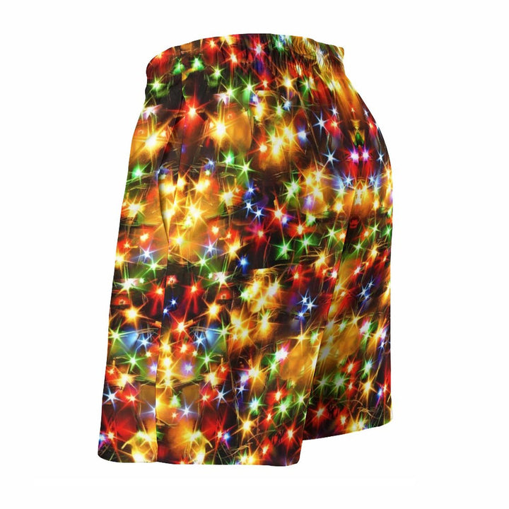 Men's Holiday Colorful String Lights Sports Fashion Beach Shorts 2311000679