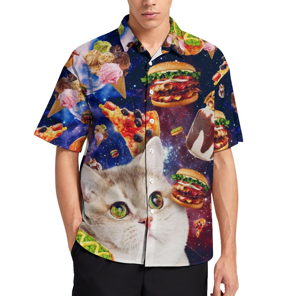 Cat Burger Casual Chest Pocket Short Sleeve Shirt 2309000013