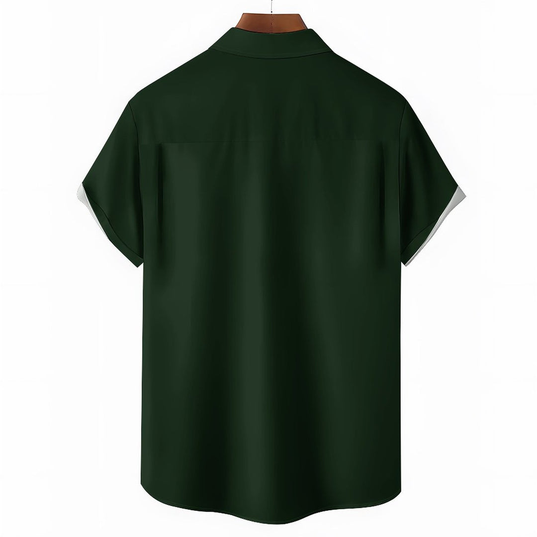 Men's Clover Casual Short Sleeve Shirt 2312000303