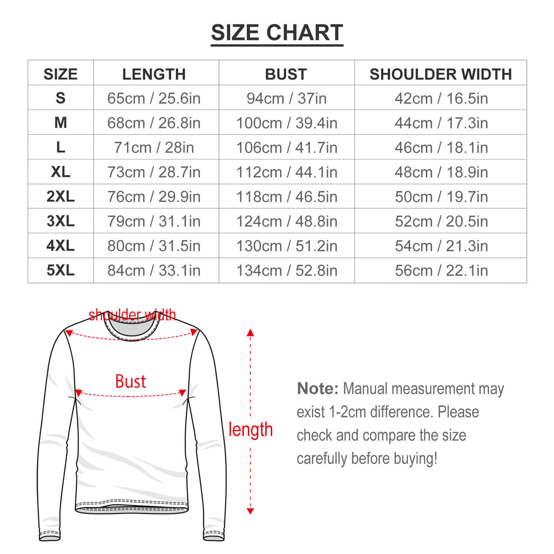 Men's Casual Iris Print Long Sleeve T-Shirt 2309000297