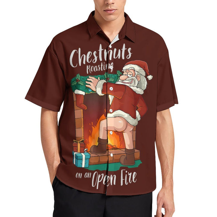 Christmas Chest Pocket Short Sleeved Shirt 2310000265