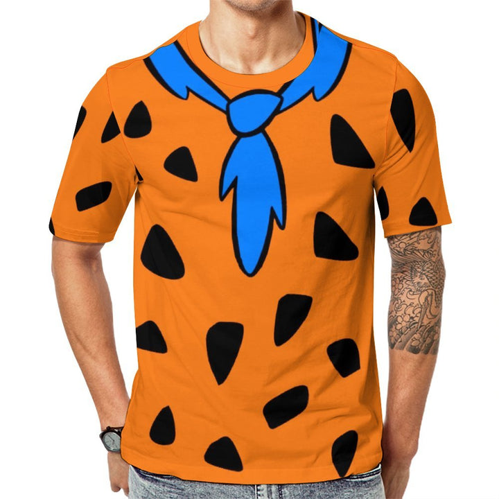 Men's Round Neck Cartoon Character Casual T-Shirt 2312000386