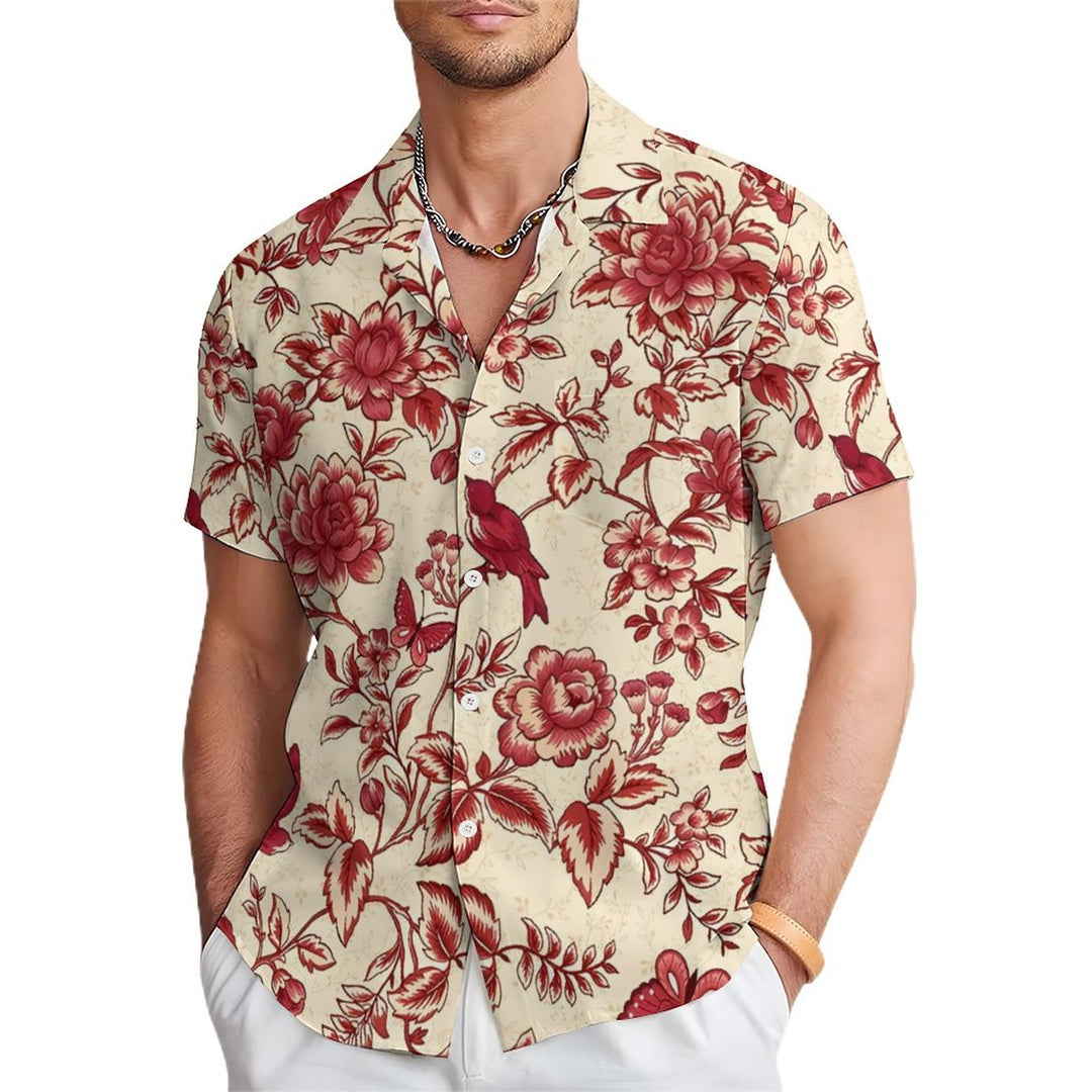 Men's Hawaiian Casual Short Sleeve Shirt 2312000338
