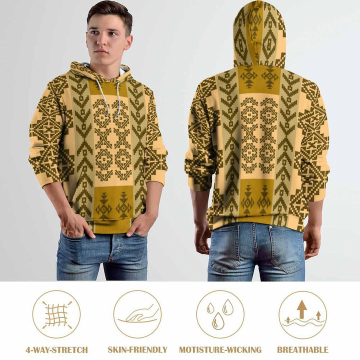 Unisex Hooded Print Sweatshirt 2310000196