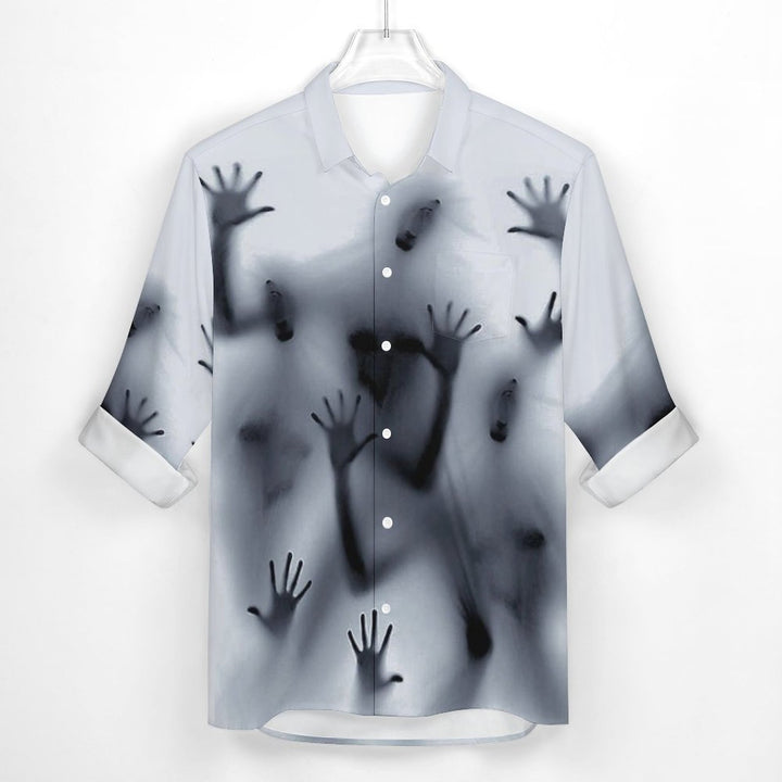 Men's Casual Printed Long Sleeve Shirt 2310000061