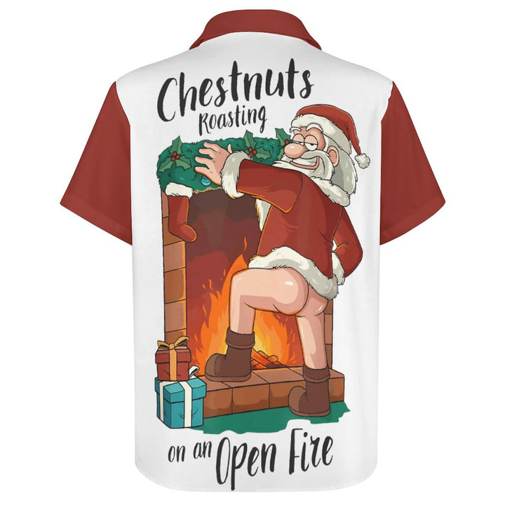 Christmas Chest Pocket Short Sleeved Shirt 2310000268