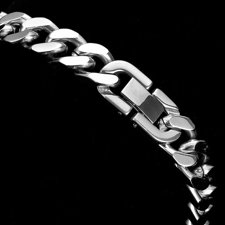 Titanium Steel Bracelet, High-End, Versatile Jewelry Buckle, Cuban Chain Necklace 240201040