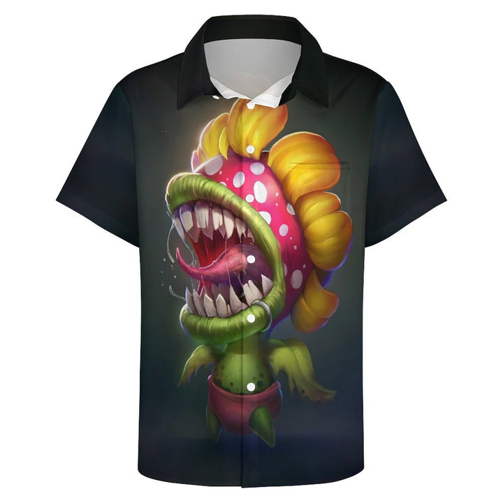 Piranha Sunflower Casual Short Sleeve Shirt 2312000490