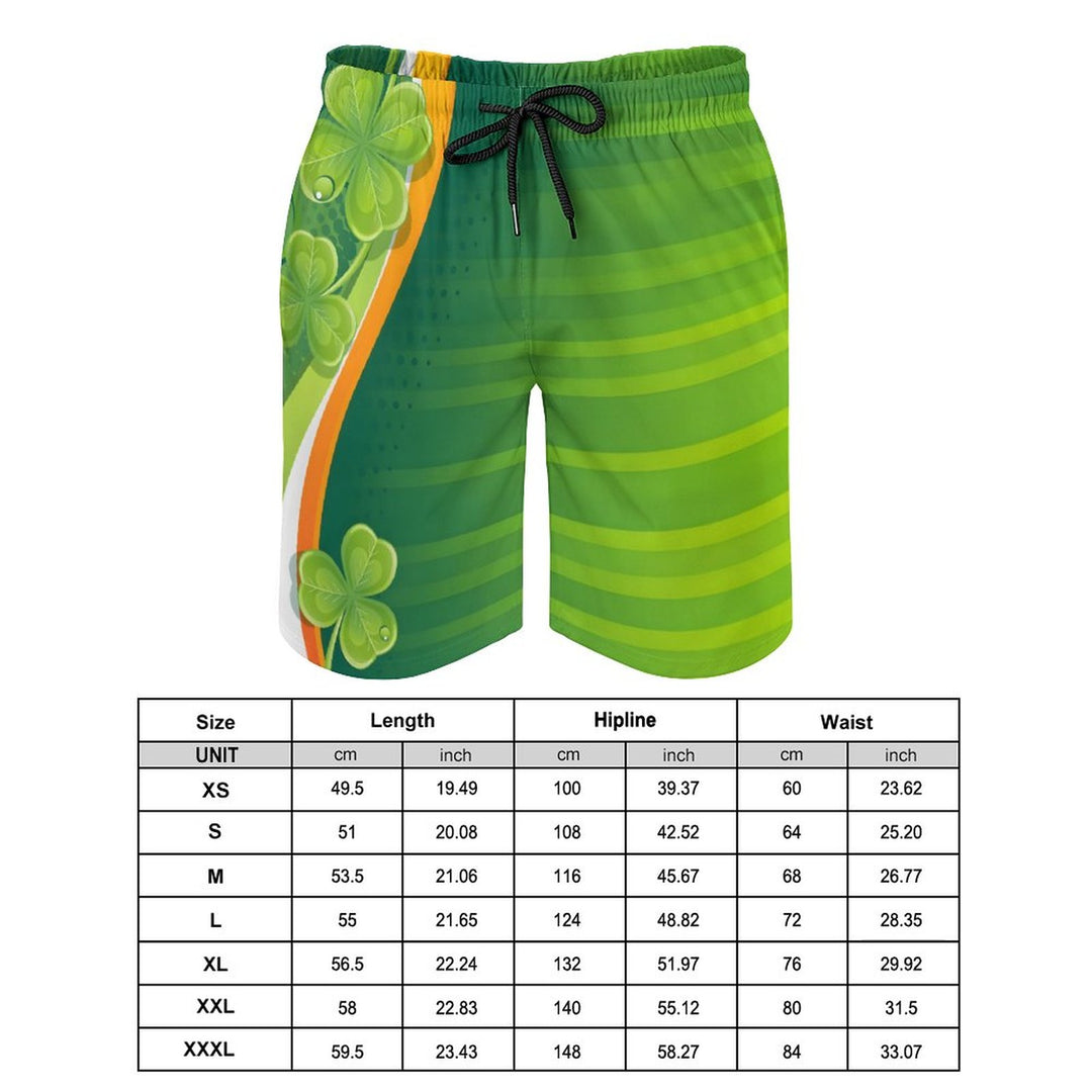 Men's Sports St Patrick'S Day Beach Shorts 2312000530