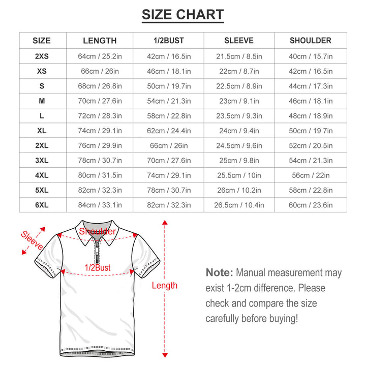 Mens zipper short sleeved fashion full printed Polo shirt 2305105476