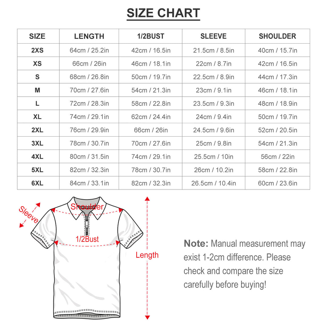 Men's zipper short-sleeved fashion full-printed Polo shirt 2305101449